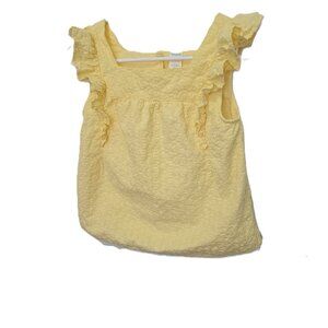 Thereabouts Tank Top Embroidered Ruffle Sleeve Girls Size Large 14